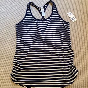 Brand new Razorback new balance x j.crew striped workout shirt